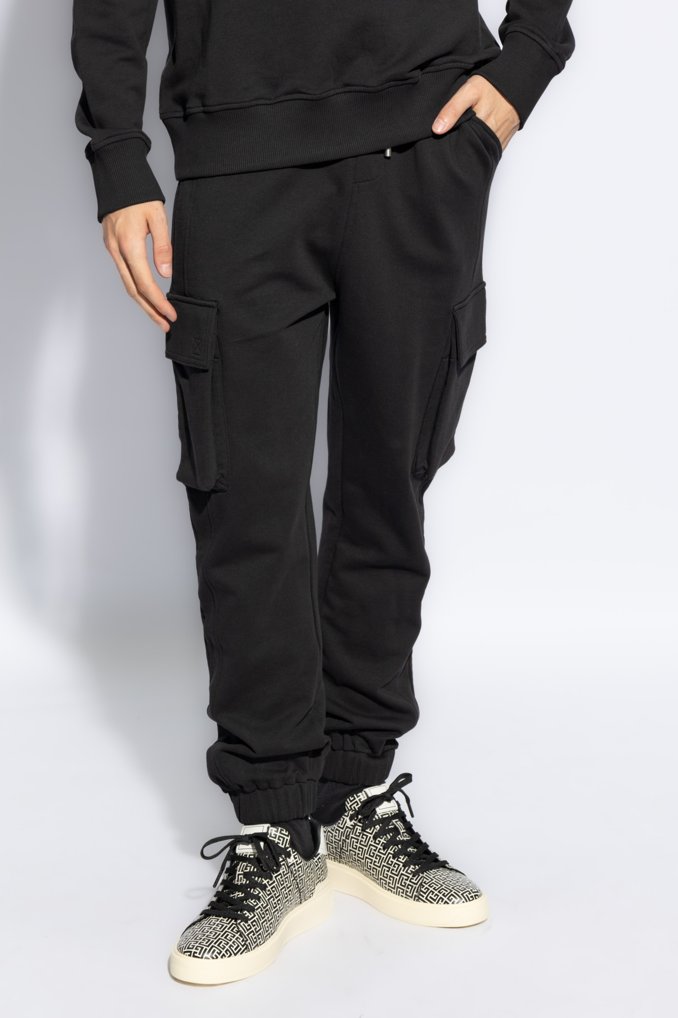 BALMAIN スリムフィットパンツ ブラック 34 BALMAIN バルマン バイカー